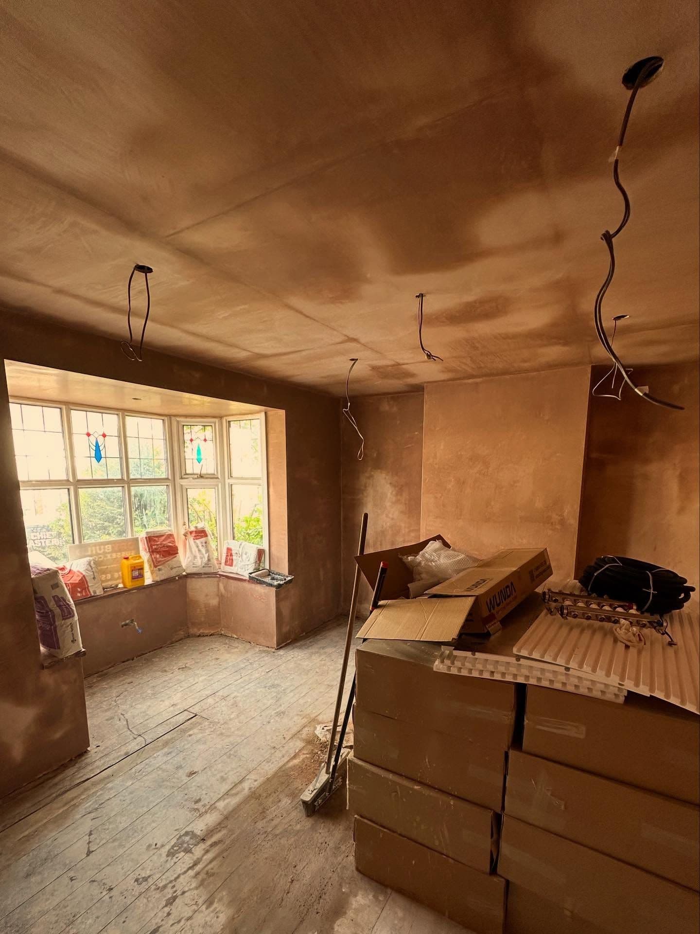 Plasterboarding